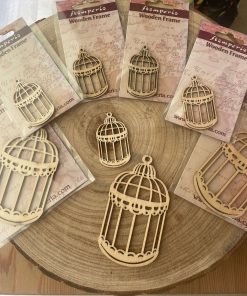 Stock 8 Pezzi Sagoma Gabbietta Stamperia