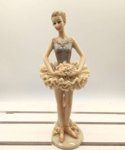 Ballerina con Tutu e Fiori in Resina 6,5×20 – Articolo da Regalo, Home Design