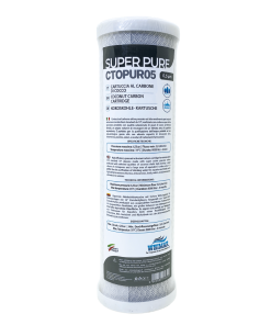 Whimar – SuperPure CTOPUR05 – cartuccia per impianti ad osmosi a bicchiere carbon Block – 0,5 micron