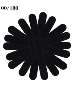 10 x LIMA PER UNGHIE GRANA 180/180 NERA DRITTA